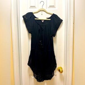 Victoria’s Secret Black Swimsuit Cover-Up, Excellent Condition, Size Medium